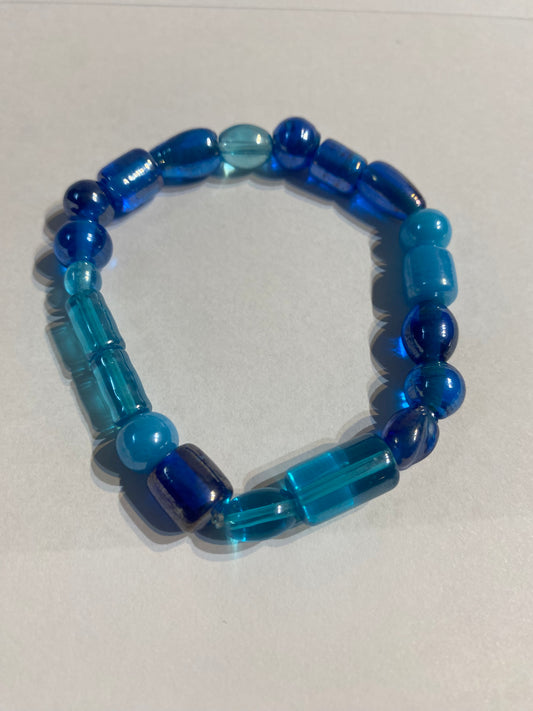 Blue Stone Bracelet | 1 Blue Stretch Bracelet | Bracelet