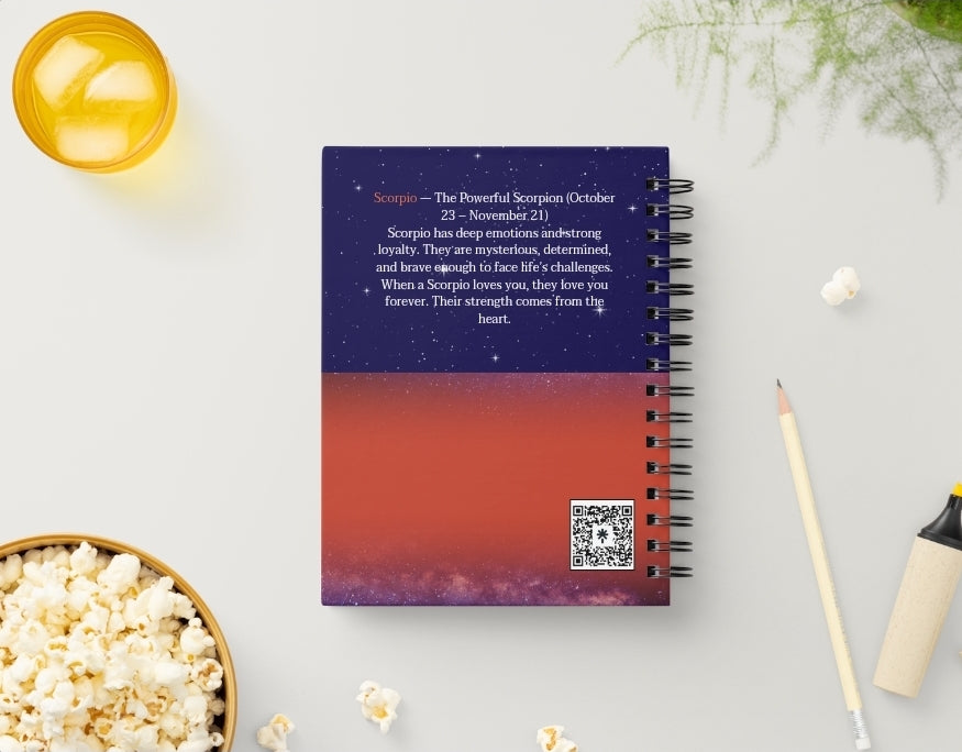 Scorpio Daily Journal | Zodiac Sign | Undated Calendar