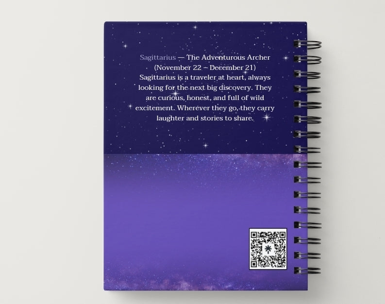 Sagittarius Daily Journal | Zodiac Sign | Undated Calendar