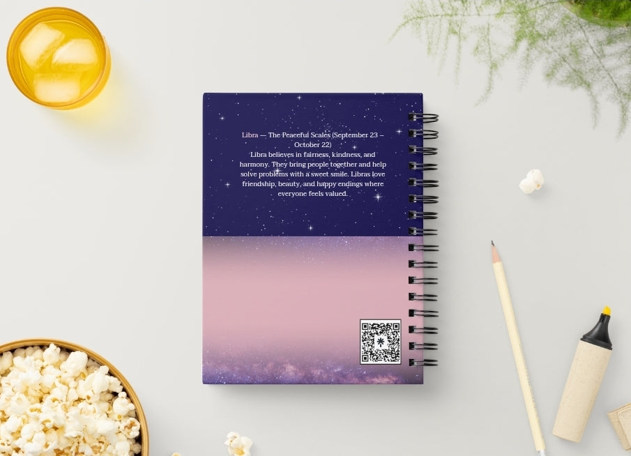 Libra Daily Journal | Zodiac Sign | Undated Calendar