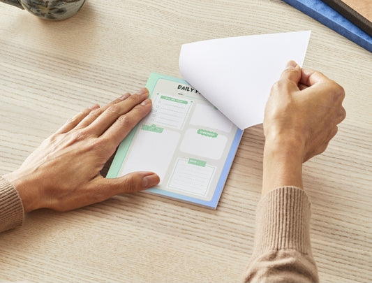 Daily Planner Notepad | 30 Page Notepad | Chipboard Notepad