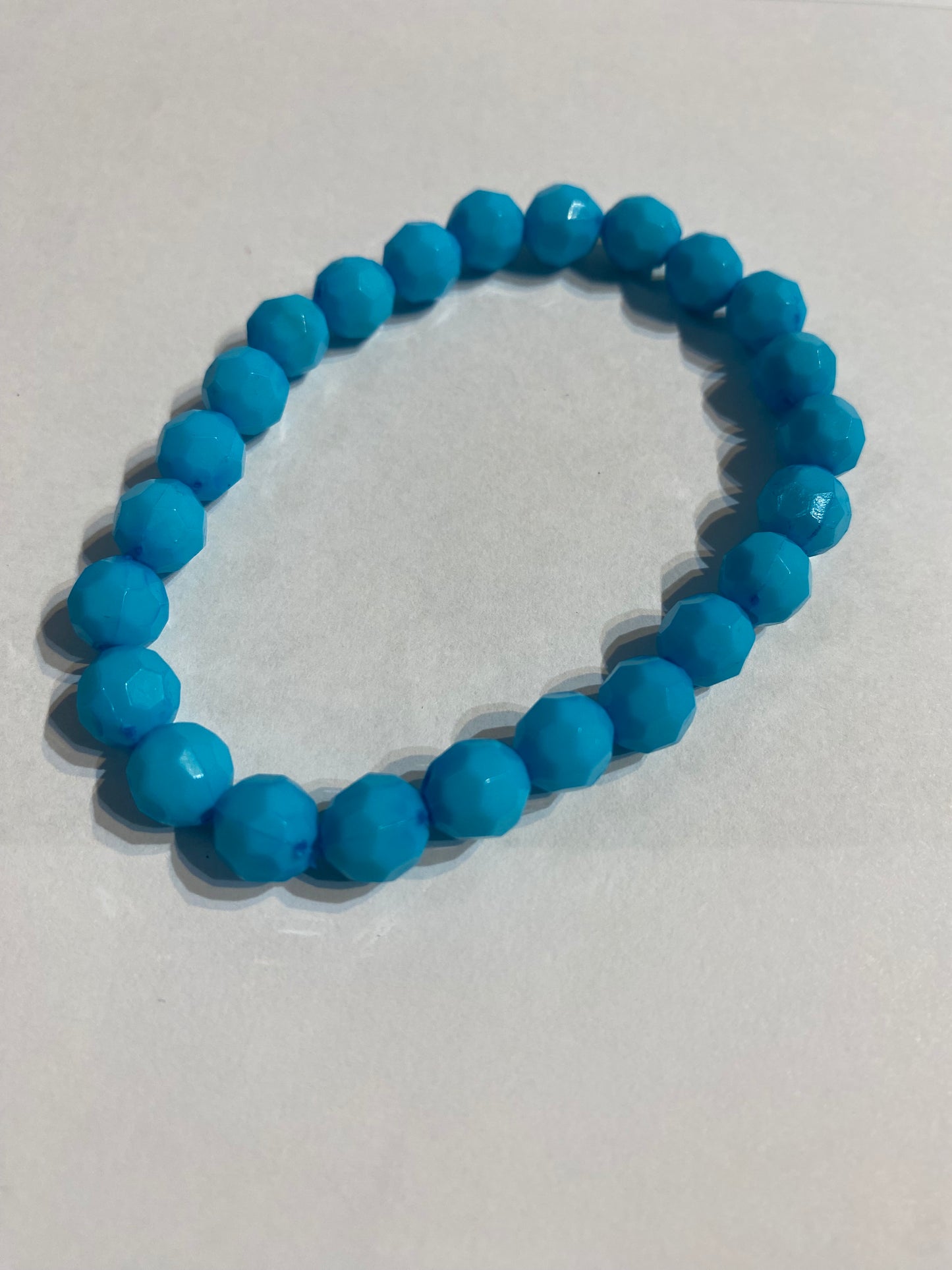 Blue Beaded Bracelet | Blue Stretch Bracelet