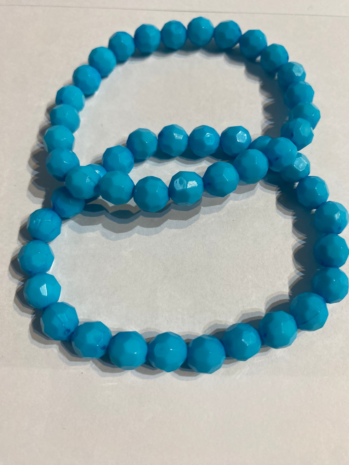 Blue Beaded Bracelet | Blue Stretch Bracelet