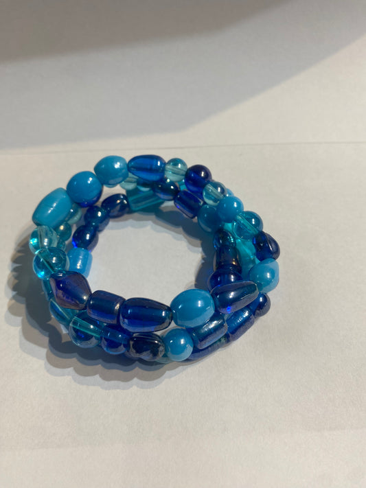 Blue Stone Bracelet | 1 Blue Stretch Bracelet | Bracelet