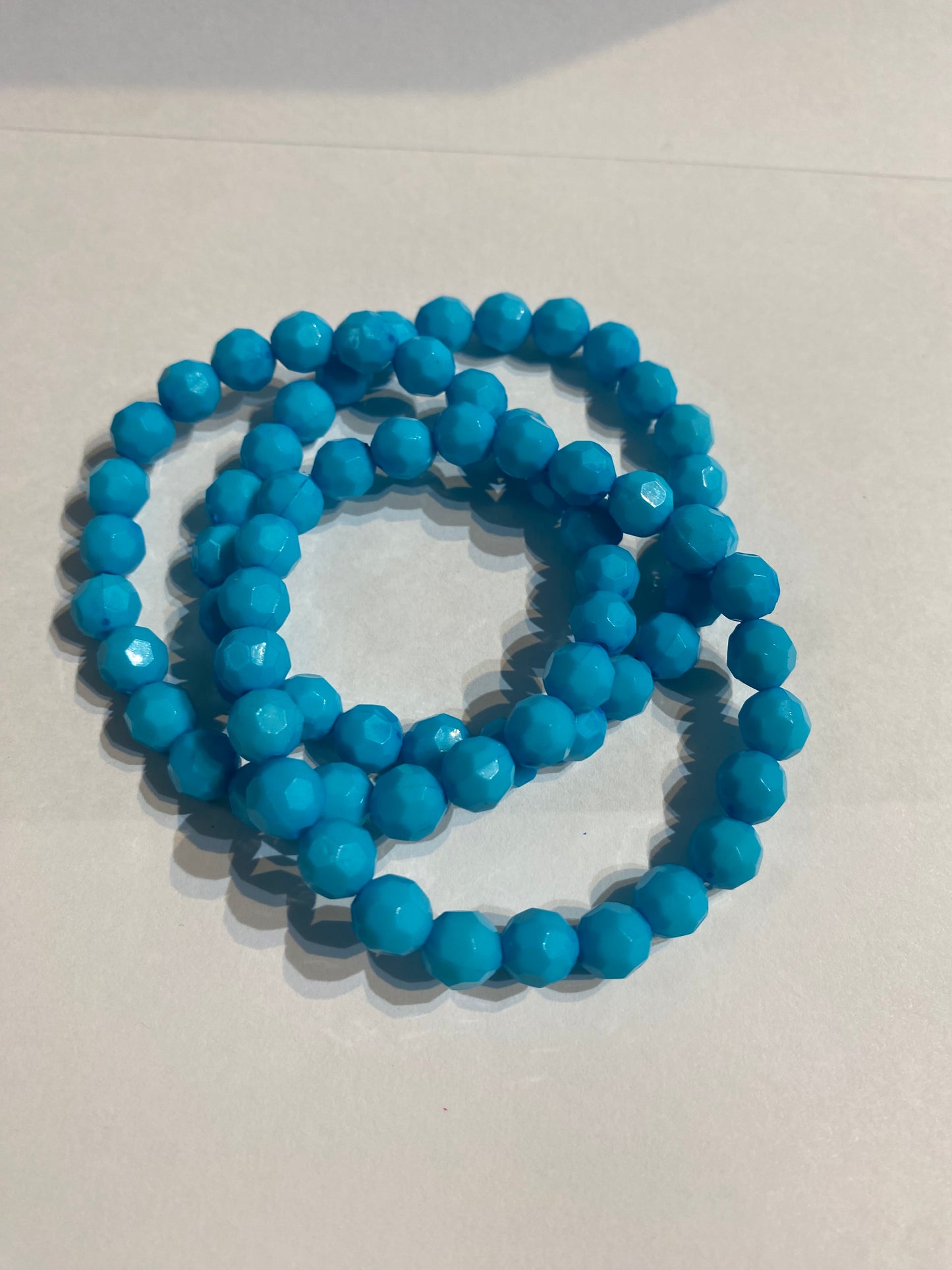 Blue Beaded Bracelet | Blue Stretch Bracelet