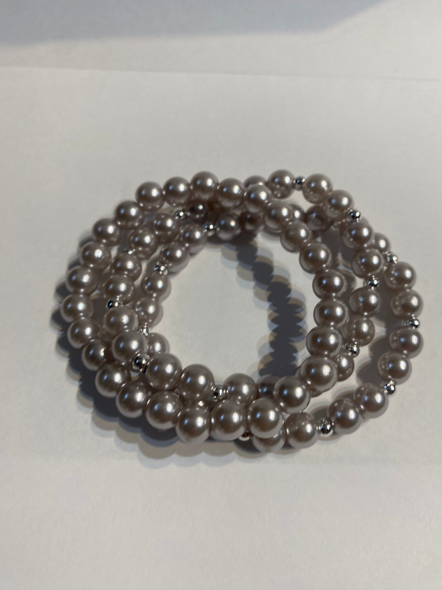 Sliver Beaded Bracelet | Sliver Beaded Stretch Bracelet