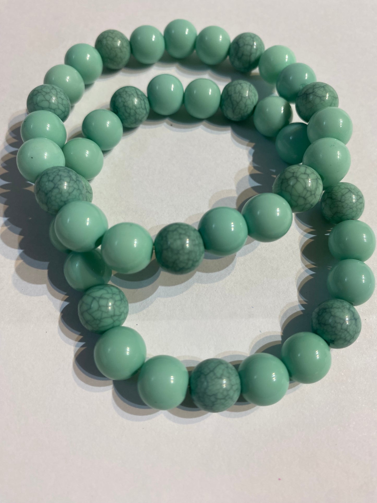 Blue Bracelet | Blue Beaded Stretch Bracelet |