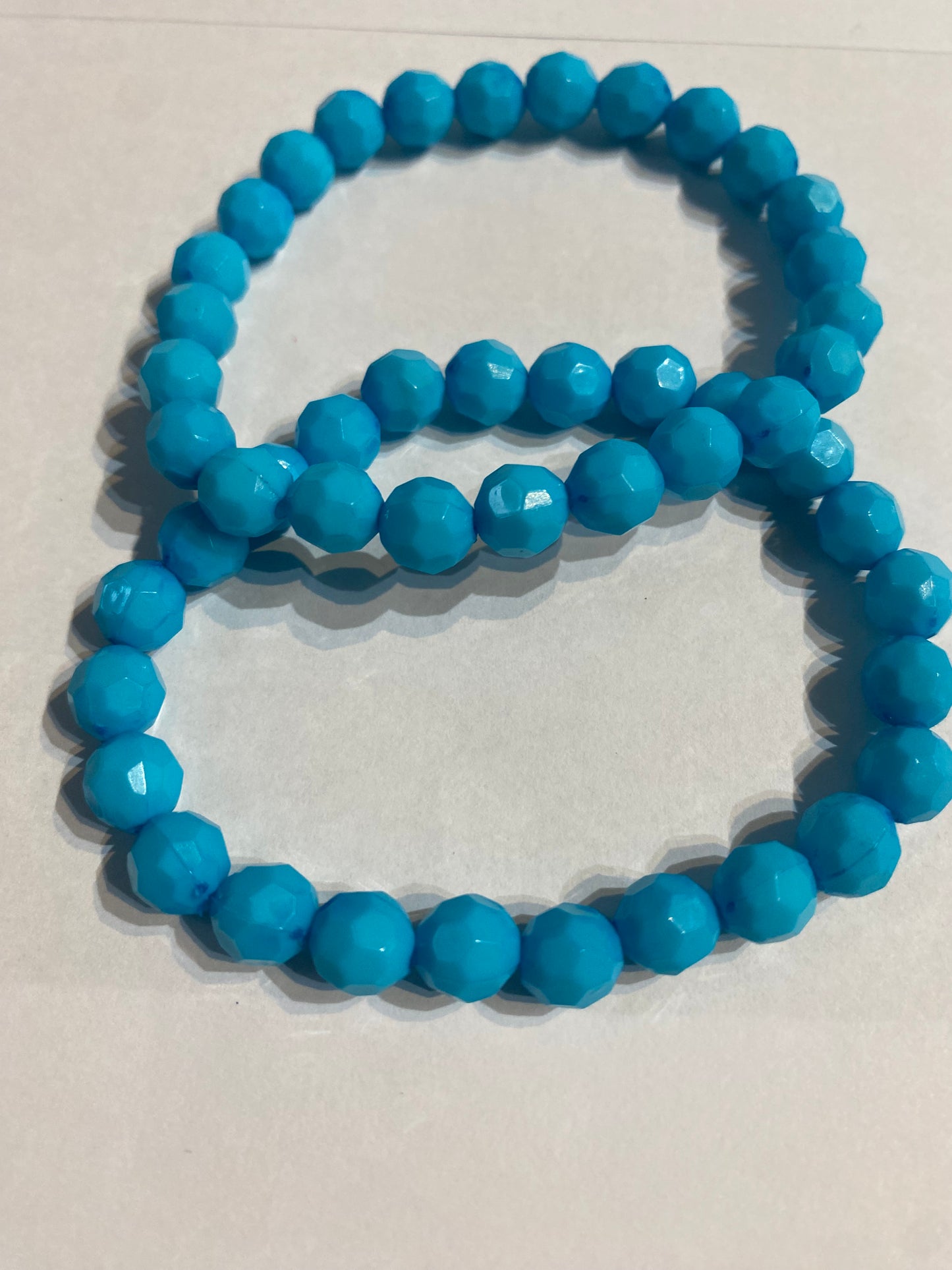 Blue Beaded Bracelet | Blue Stretch Bracelet