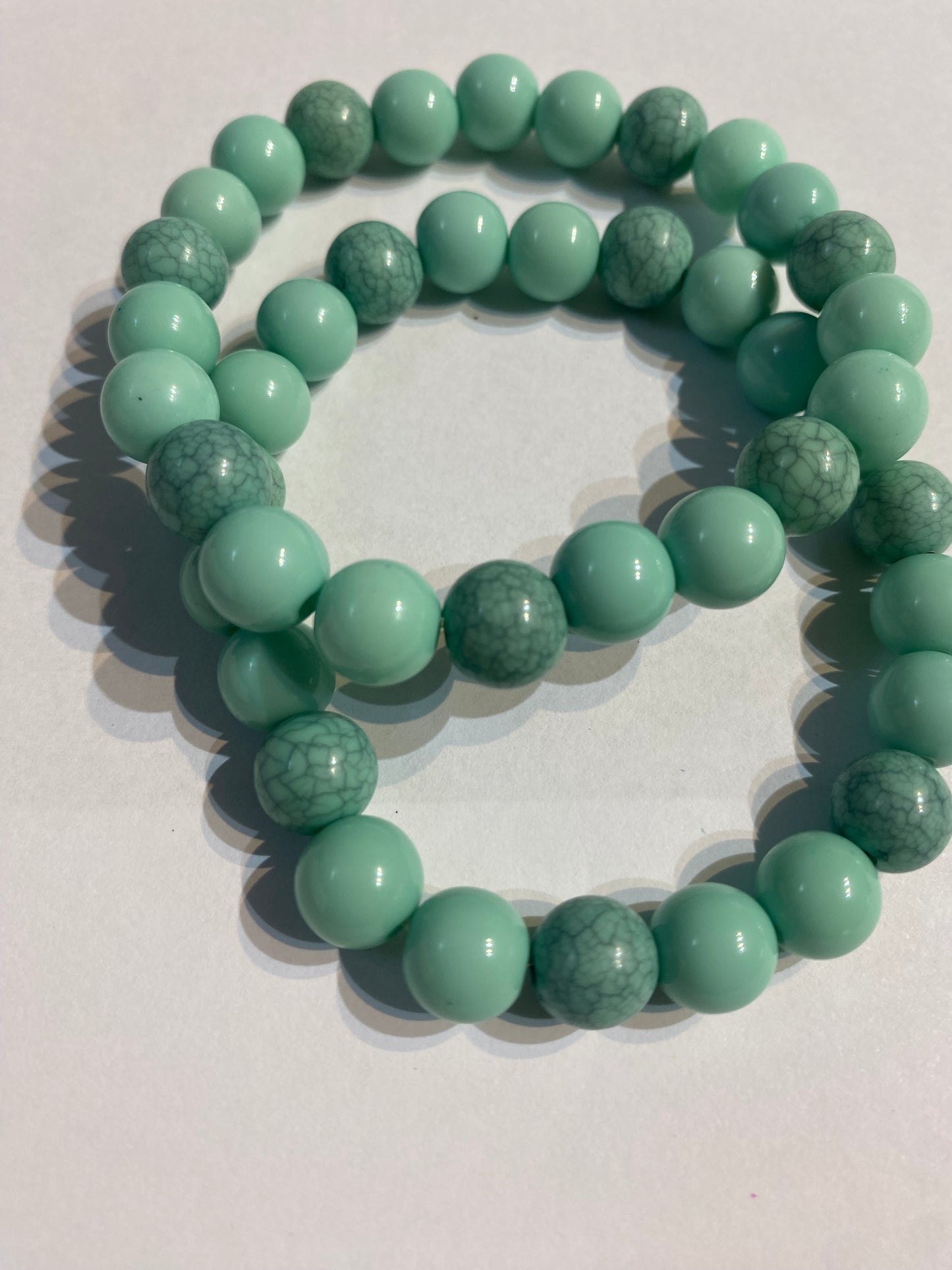 Blue Bracelet | Blue Beaded Stretch Bracelet |
