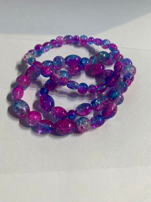 Purple Stone Bracelet | Purple, Multicolor Stone Bracelet |
