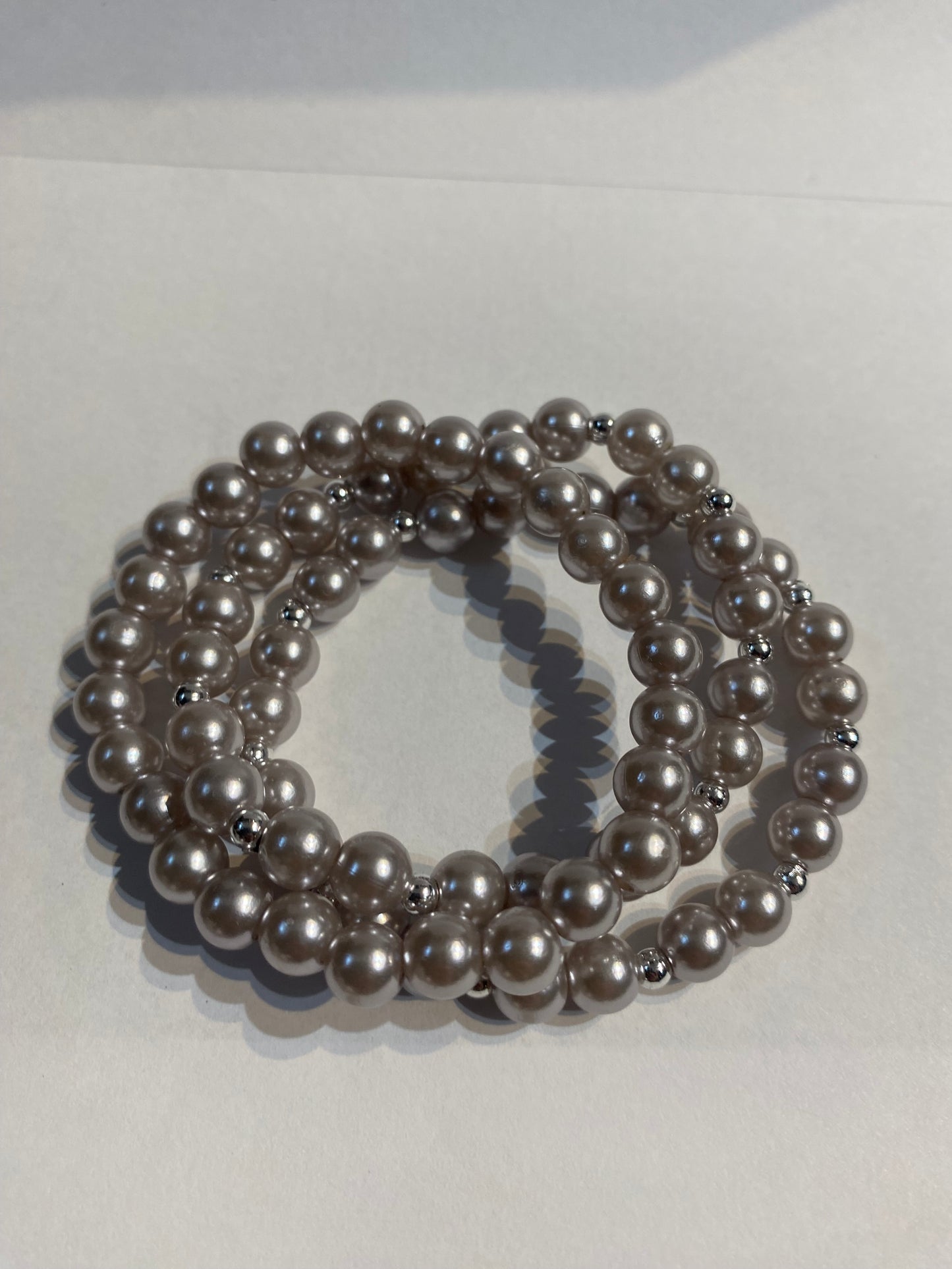 Sliver Beaded Bracelet | Sliver Beaded Stretch Bracelet