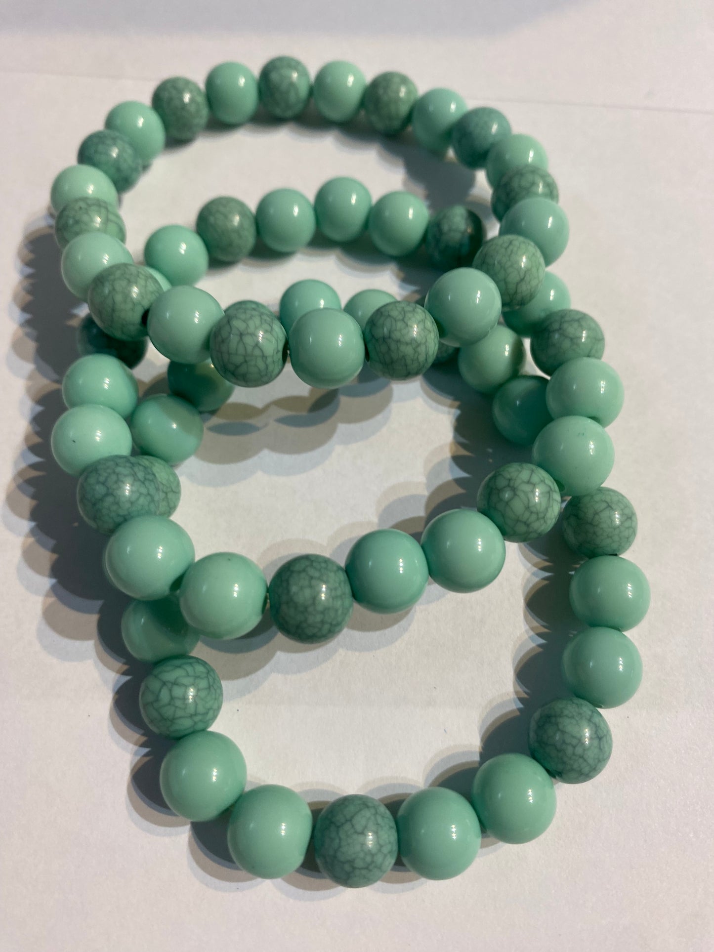 Blue Bracelet | Blue Beaded Stretch Bracelet |