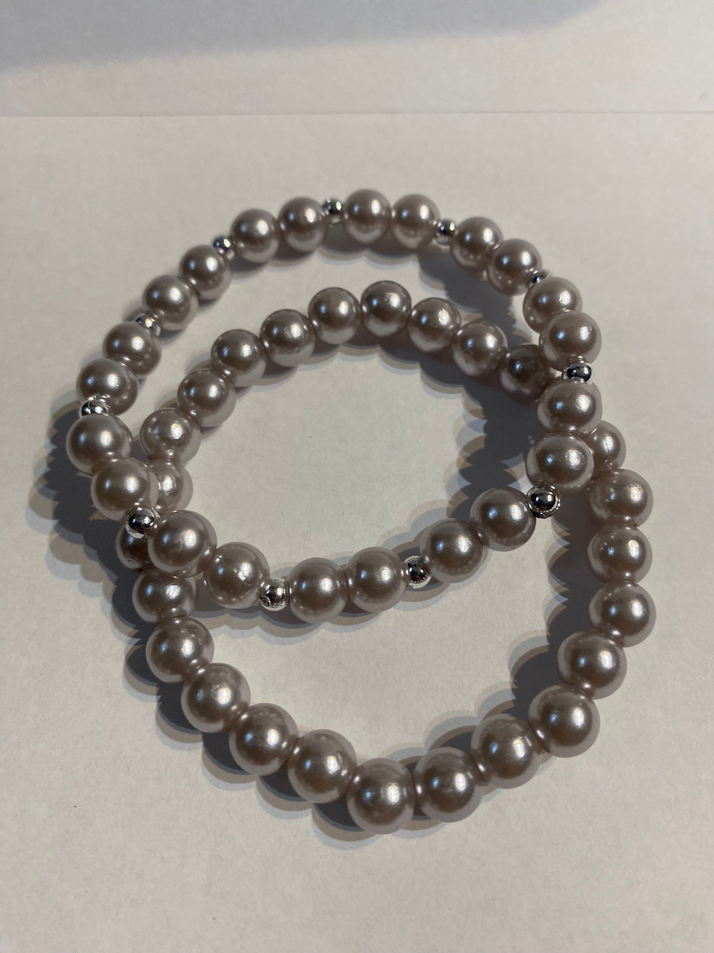 Sliver Beaded Bracelet | Sliver Beaded Stretch Bracelet