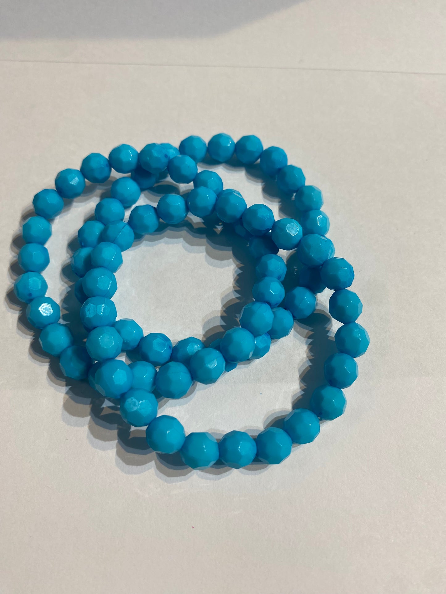Blue Beaded Bracelet | Blue Stretch Bracelet