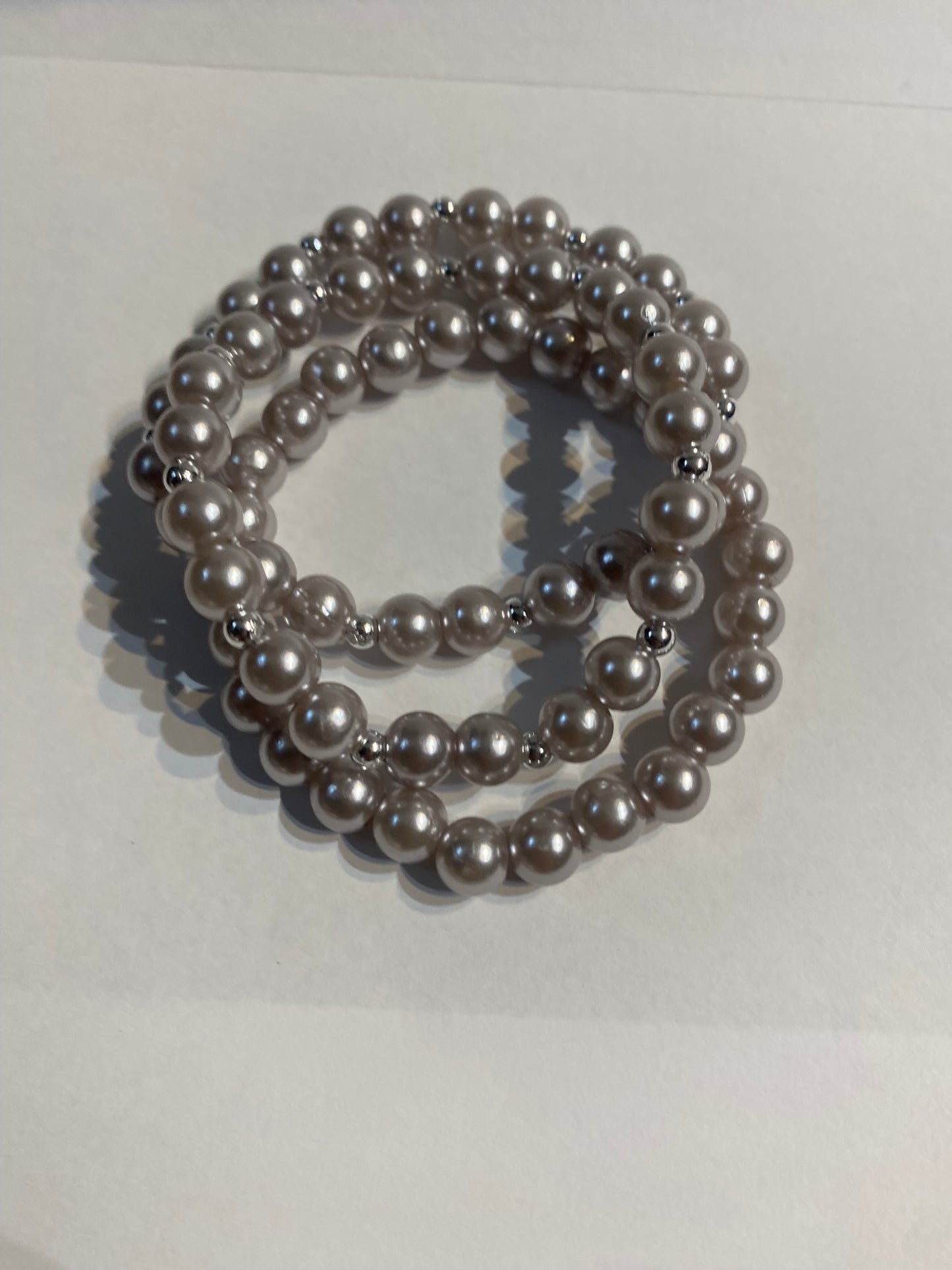 Sliver Beaded Bracelet | Sliver Beaded Stretch Bracelet
