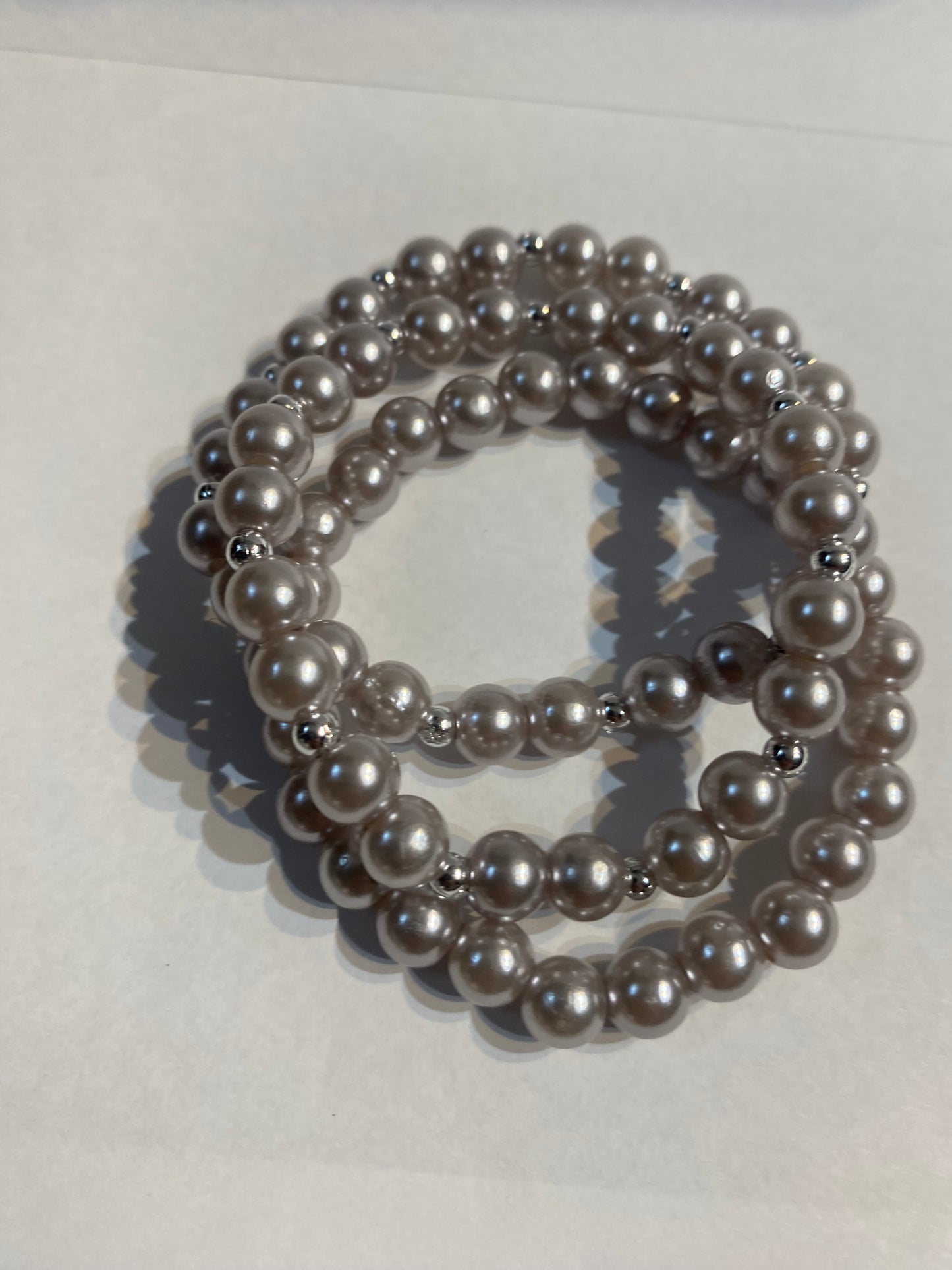 Sliver Beaded Bracelet | Sliver Beaded Stretch Bracelet