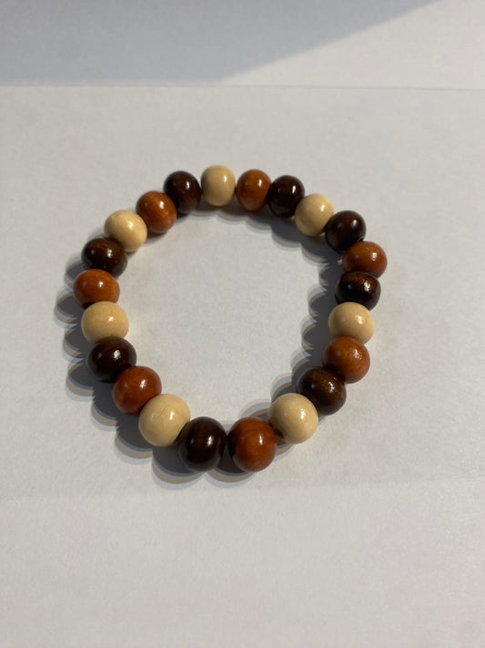 Brown Bracelet | 1 Brown Beaded Bracelet | Beaded Bracelet | Stretch Bracelet