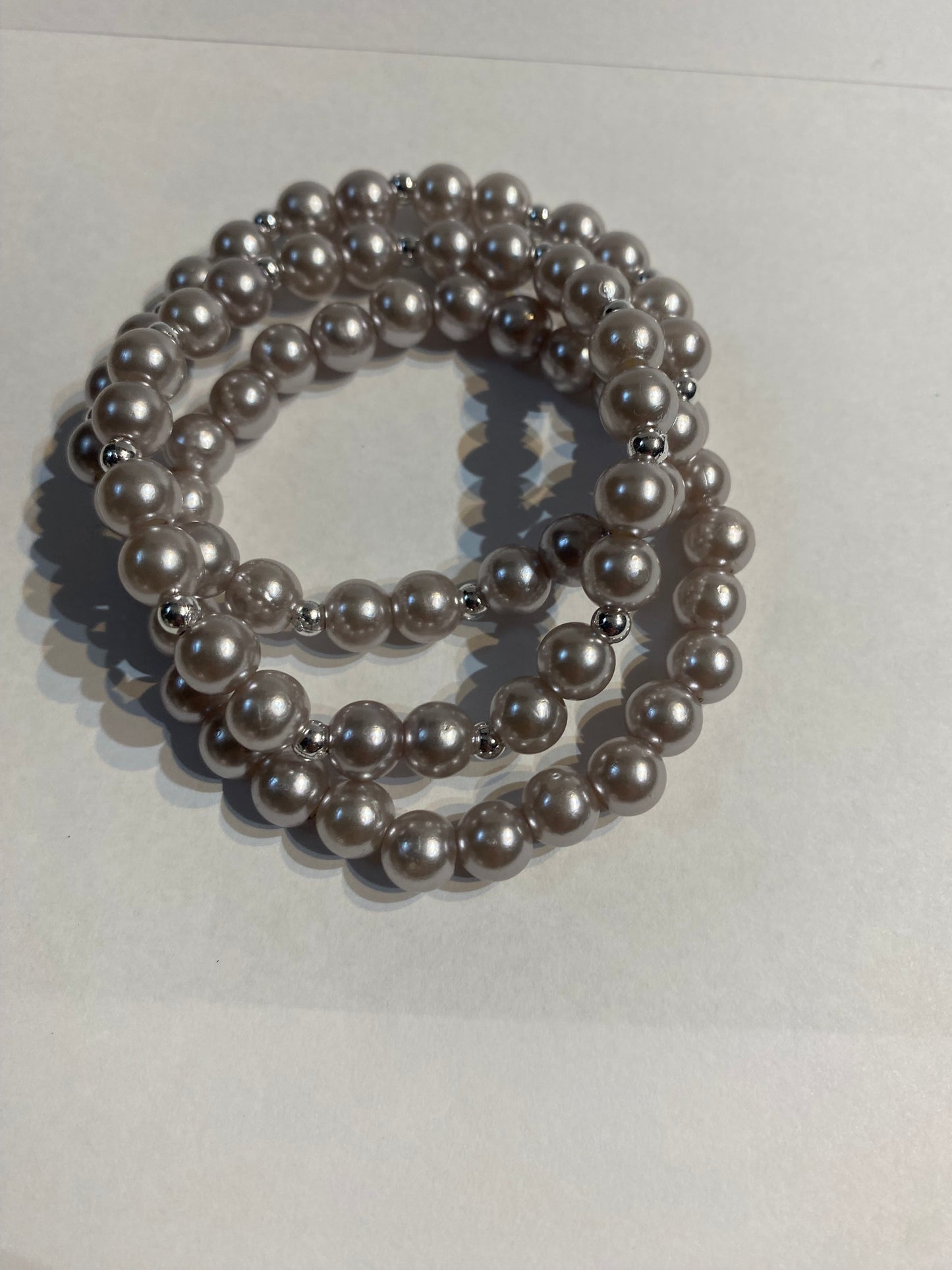 Sliver Beaded Bracelet | Sliver Beaded Stretch Bracelet