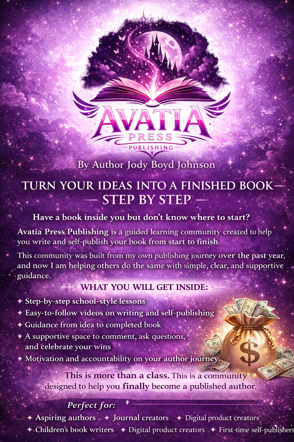 Avatia Press Publishing | Join My Community on Skool | Learning Community