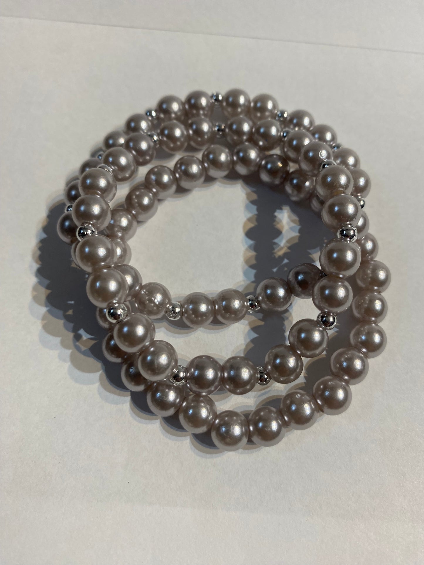 Sliver Beaded Bracelet | Sliver Beaded Stretch Bracelet