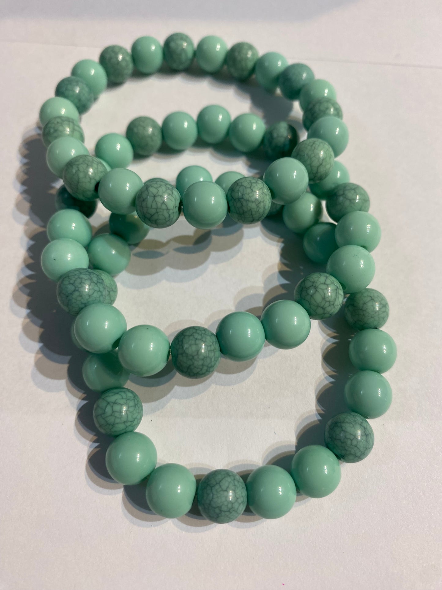 Blue Bracelet | Blue Beaded Stretch Bracelet |