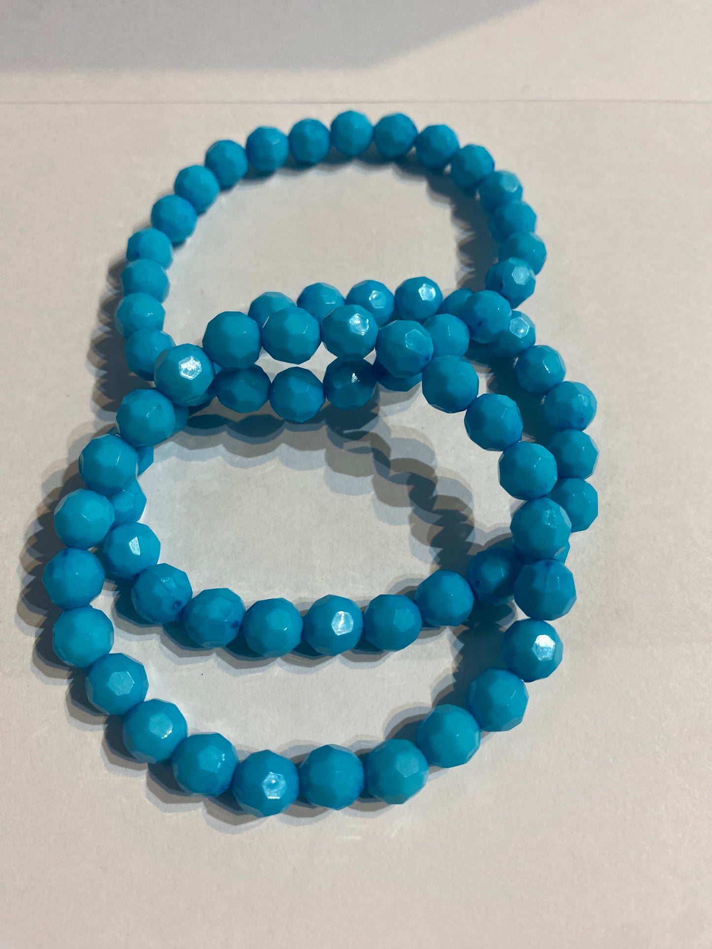 Blue Beaded Bracelet | Blue Stretch Bracelet