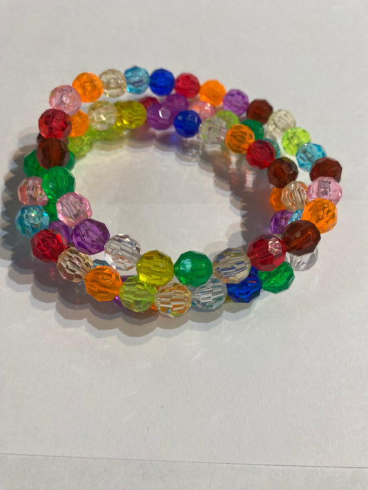 Multicolor Beaded Bracelet | Stretch Beaded Bracelet |