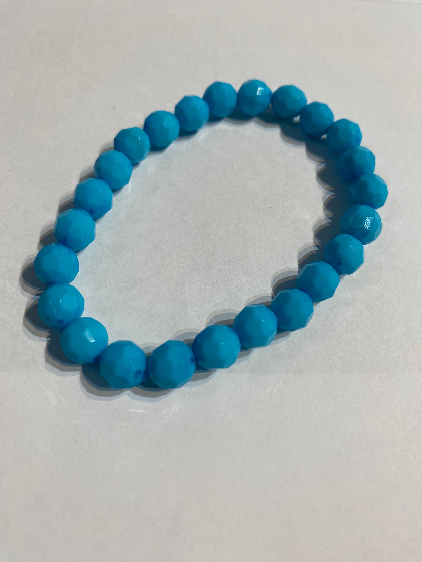 Blue Beaded Bracelet | Blue Stretch Bracelet