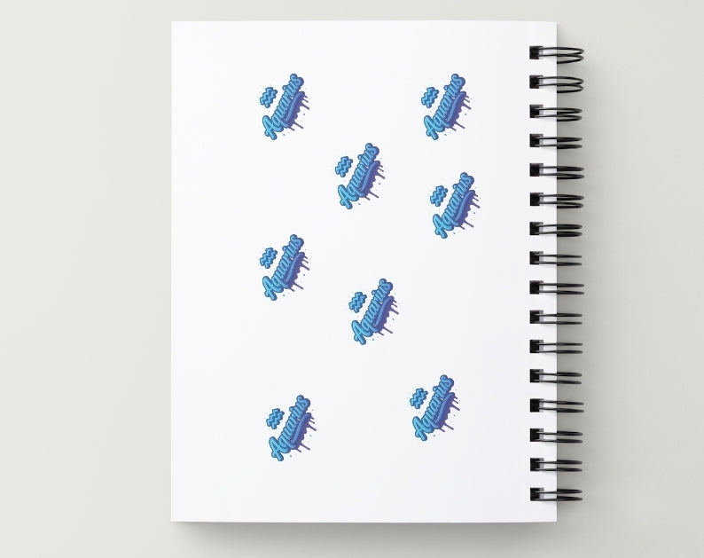 Aquarius Daily Journal | Zodiac Sign | Undated Calendar