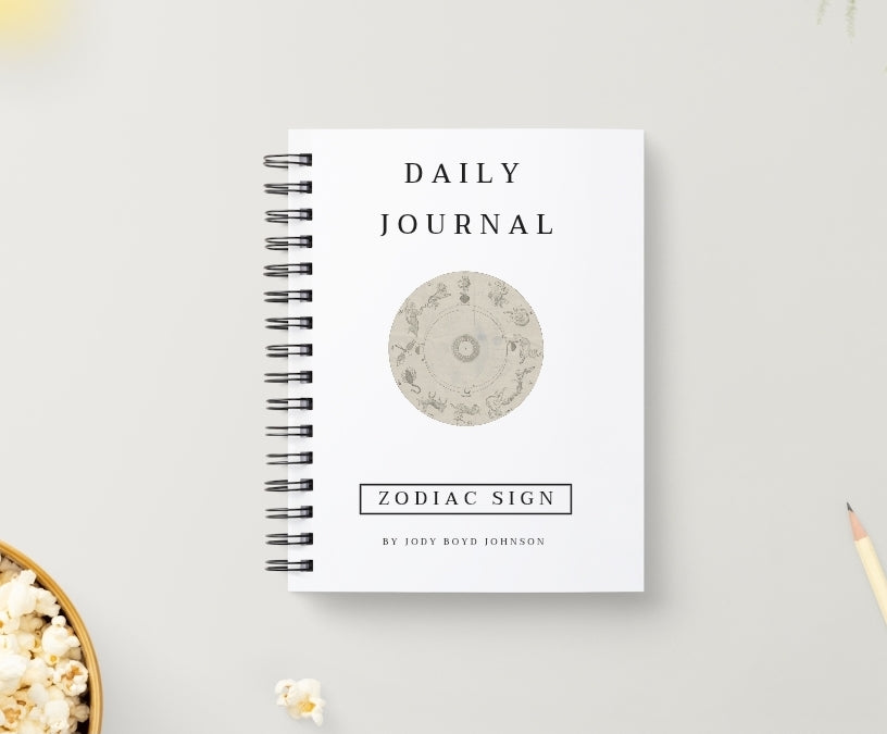 Aquarius Daily Journal | Zodiac Sign | Undated Calendar