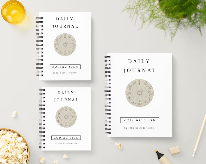 Aquarius Daily Journal | Zodiac Sign | Undated Calendar