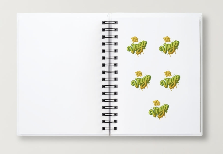 Virgo Daily Journal | Zodiac Sign | Undated Calendar