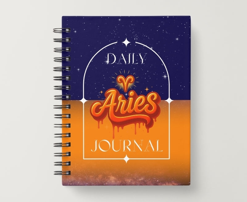Aries Daily Journal | Zodiac Sign | Undated Calendar