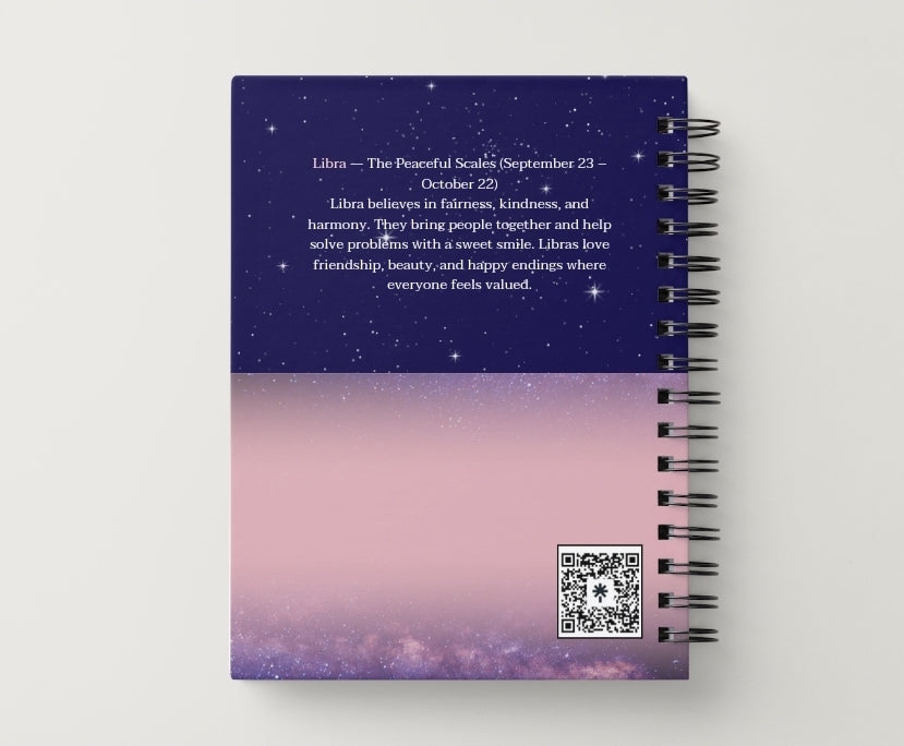 Libra Daily Journal  | Zodiac Sign | Undated Calendar