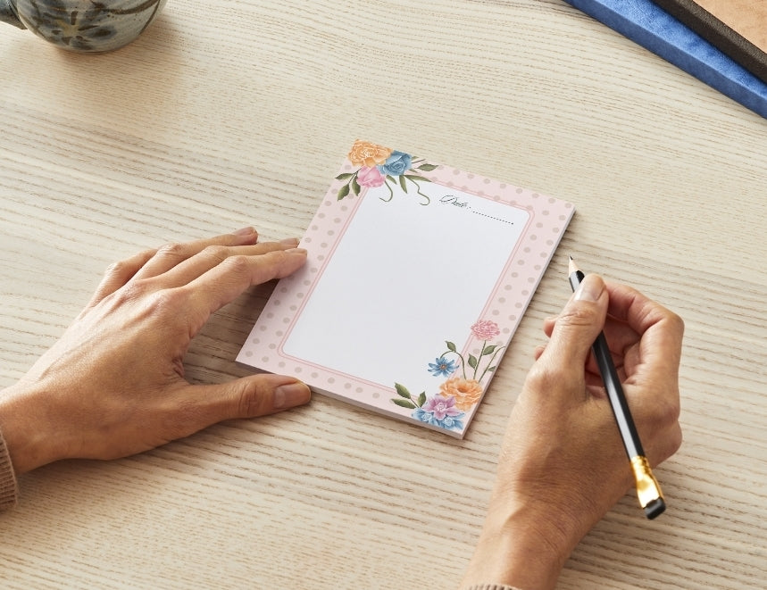 Rose Bush Notepad | 30 Notepad | Chipboard Notepad