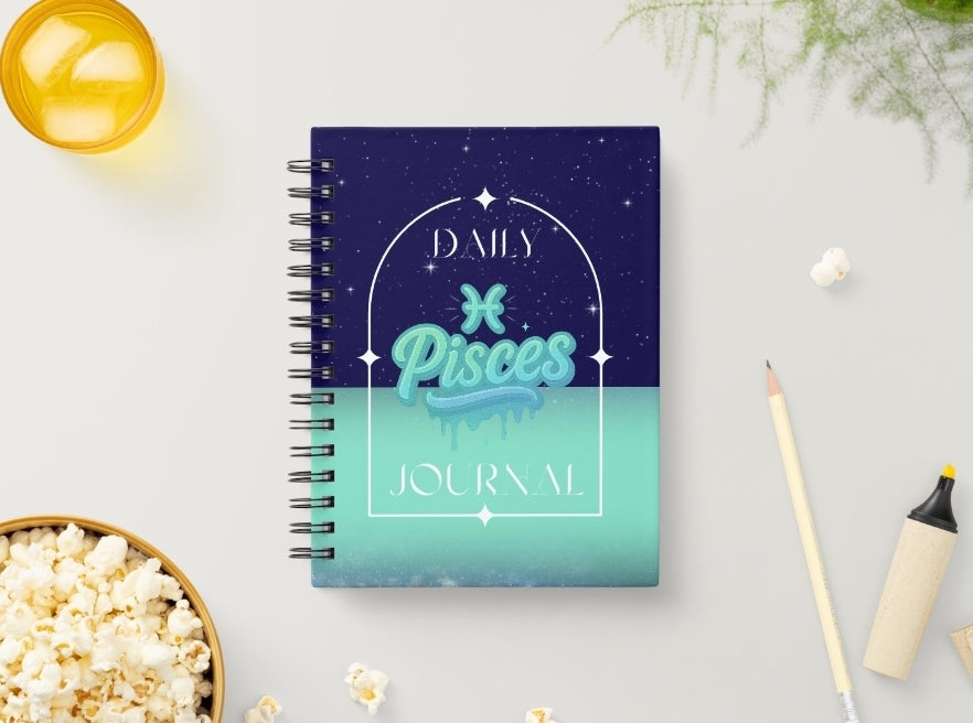Pisces Daily Journal | Zodiac Sign | Undated Calendar |