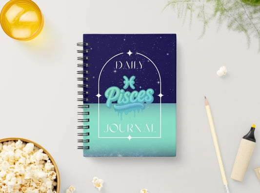 Pisces Daily Journal | Zodiac Sign | Undated Calendar |