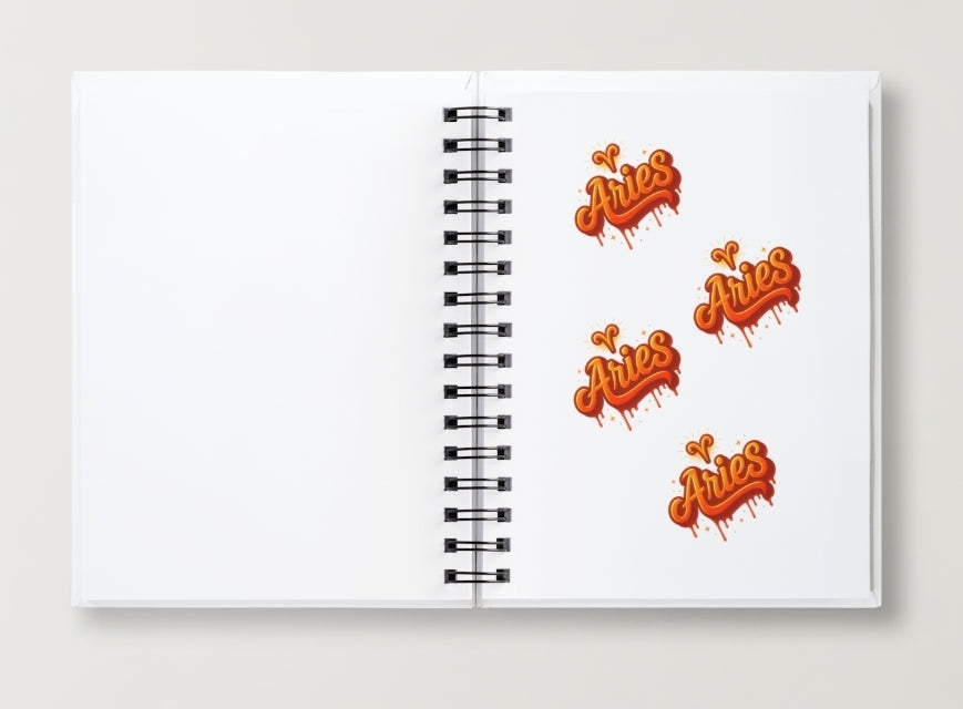 Aries Daily Journal | Zodiac Sign | Undated Calendar