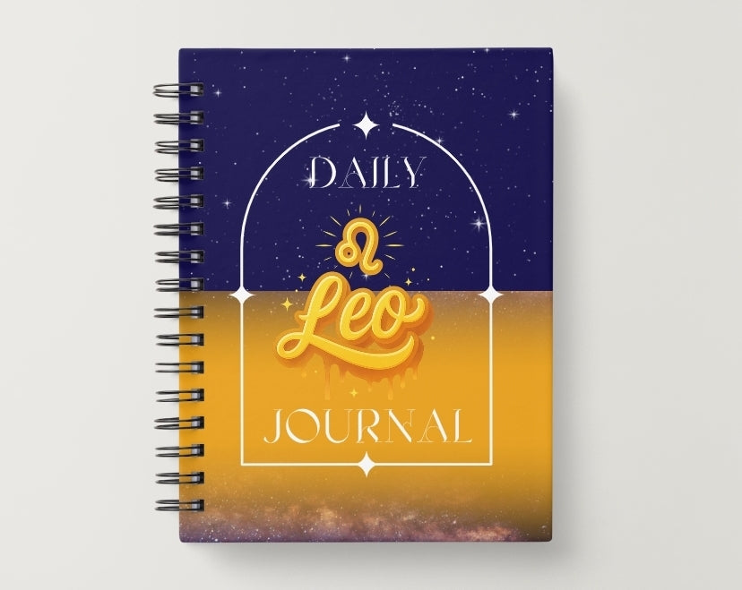 Leo Daily Journal | Zodiac Sign | Undated Calendar