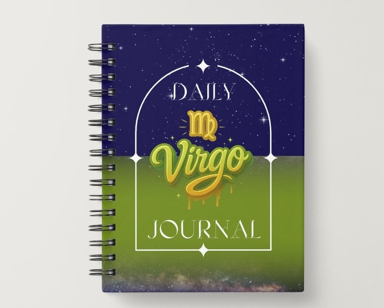 Virgo Daily Journal | Zodiac Sign | Undated Calendar