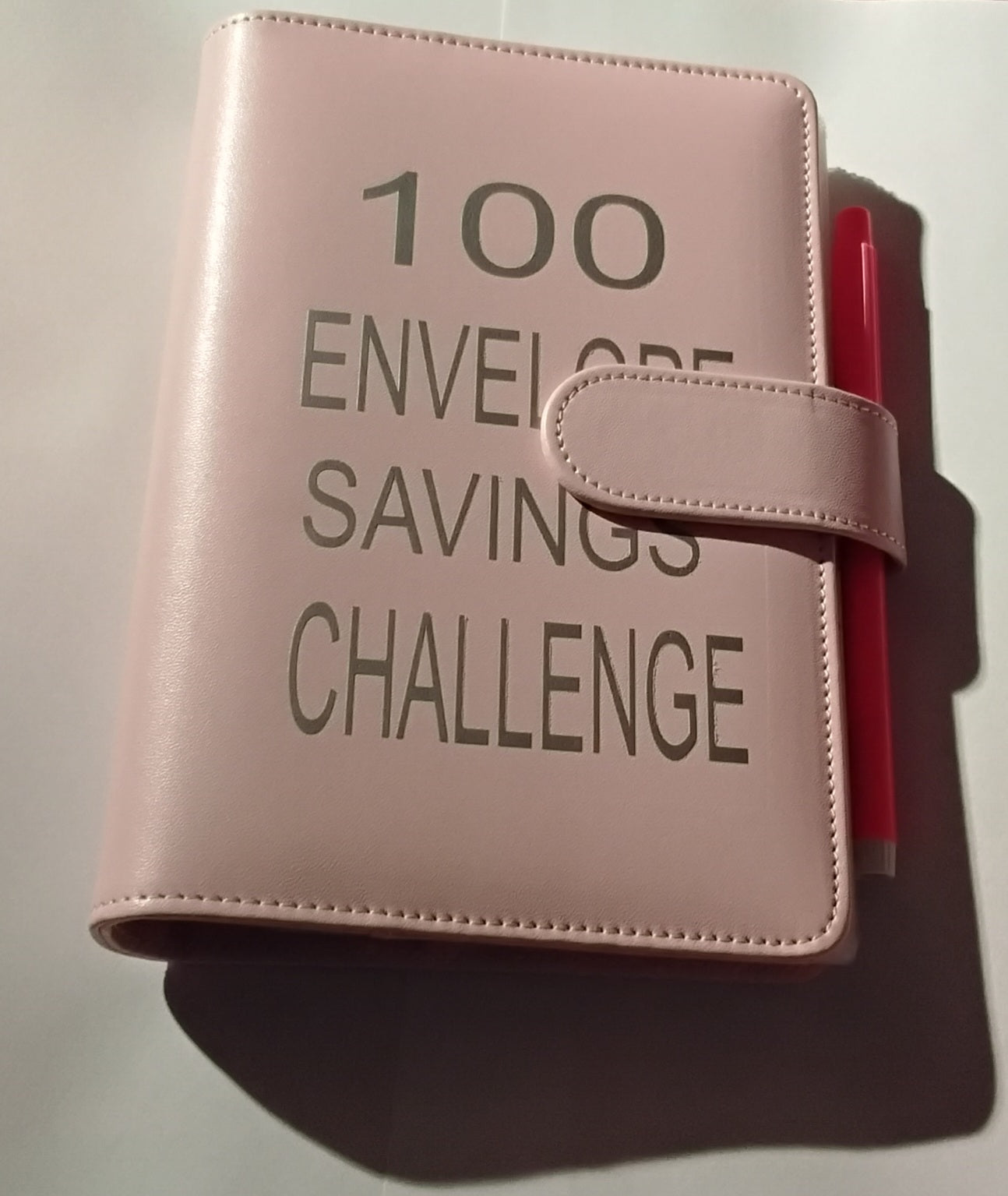 100-Day Envelope Savings Challenge Binder | Saving Binder | Pink Binder
