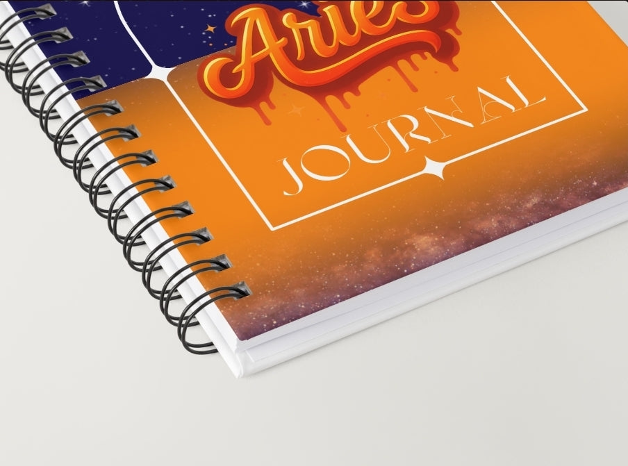 Aries Daily Journal | Zodiac Sign | Undated Calendar