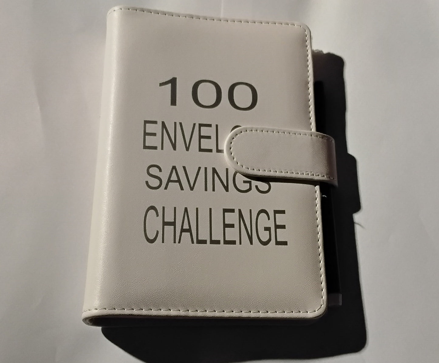 100-DAY ENVELOPE Savings Challenge Binder | Savings Binder | White Binder