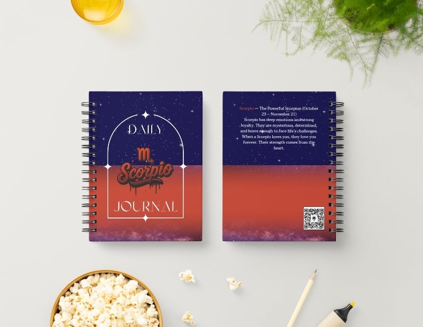 Scorpio Daily Journal | Zodiac Sign | Undated Calendar