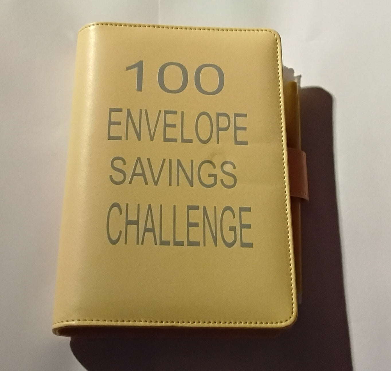 100-Day Envelope Savings Challenge Binder | Savings Binder | Yellow Binder