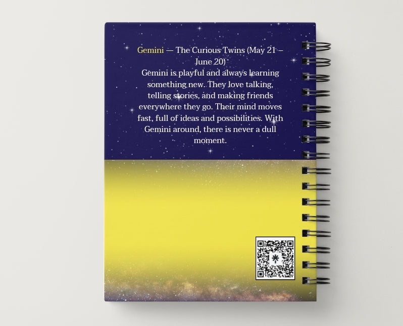 Gemini Daily Journal | Zodiac Sign | Undated Calendar