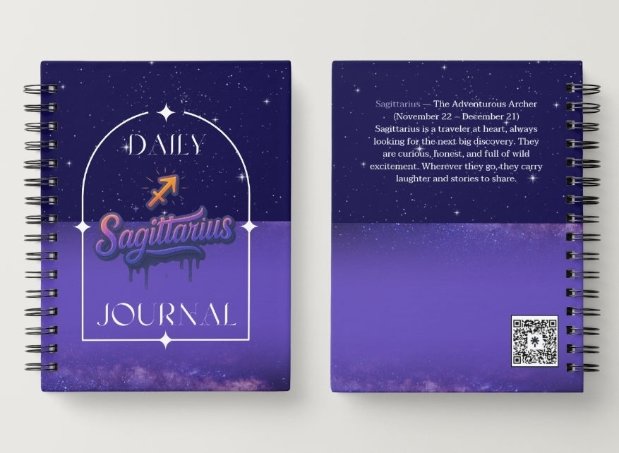 Sagittarius Daily Journal | Zodiac Sign | Undated Calendar