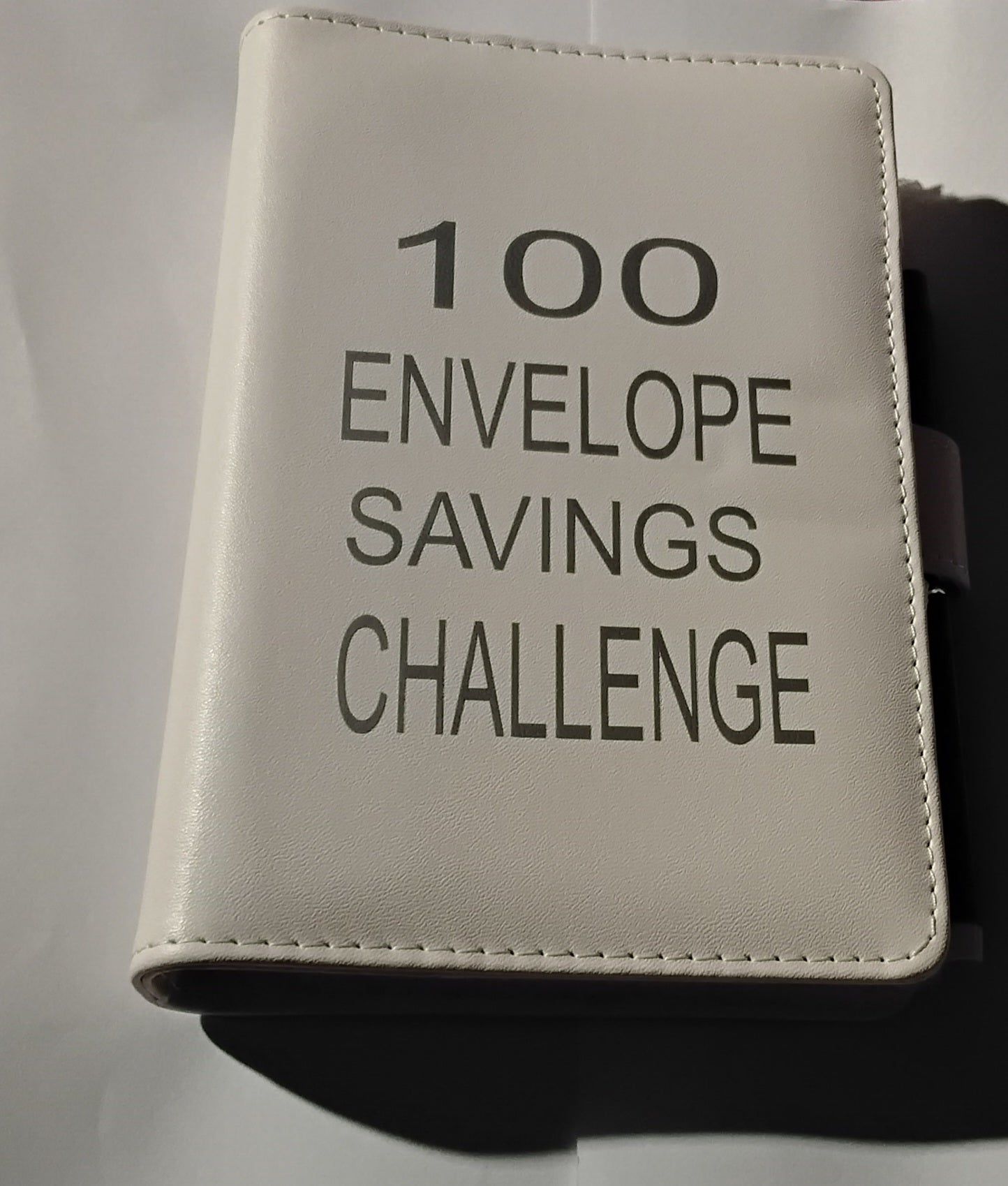100-DAY ENVELOPE Savings Challenge Binder | Savings Binder | White Binder