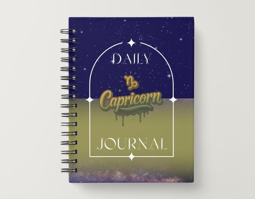 Capricorn Daily Journal | Zodiac Sign | Undated Calendar