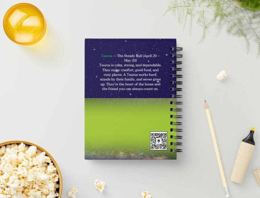 Taurus Daily Journal | Zodiac Sign | Undated Calendar
